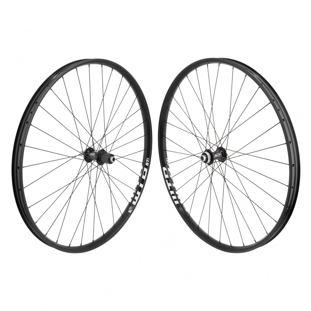 PAIR 29 622x30 WTB ST TCS i30 BLACK DISC 32 SHIMANO M8010 8-10sCAS CL 15mm 12mm BLACK 142mm DTI2.0BK