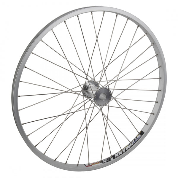 REAR 26x1.75 559x24 WEI DM30 SILVER 36 WHEEL MASTER PEDICAB 25.4mmKEYED ALLOY SILVER 12gSS