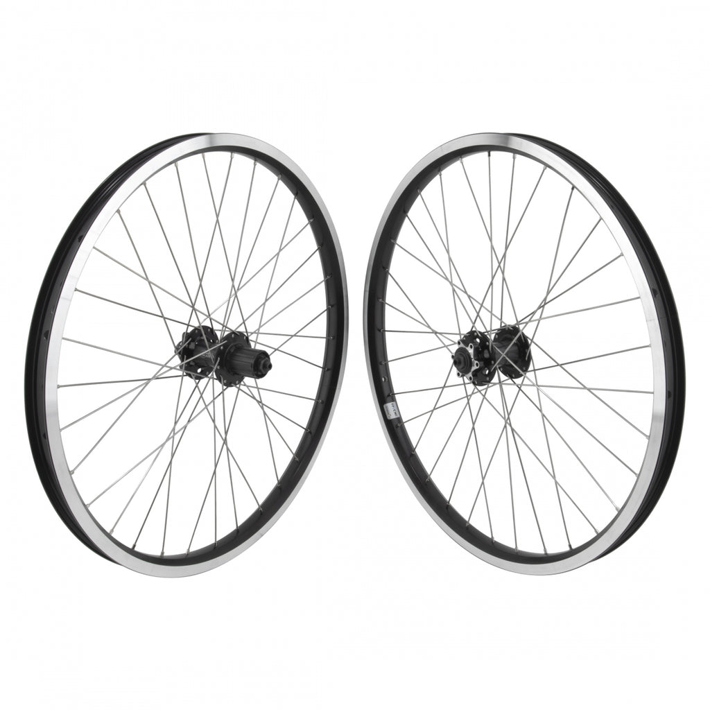 PAIR 24x1.75 507x24 RYDE ANDRA40 BLACK MSW 32 WHEEL MASTER MT2000 8-10sCAS 6B QR BLACK 135mm DTI2.0SL
