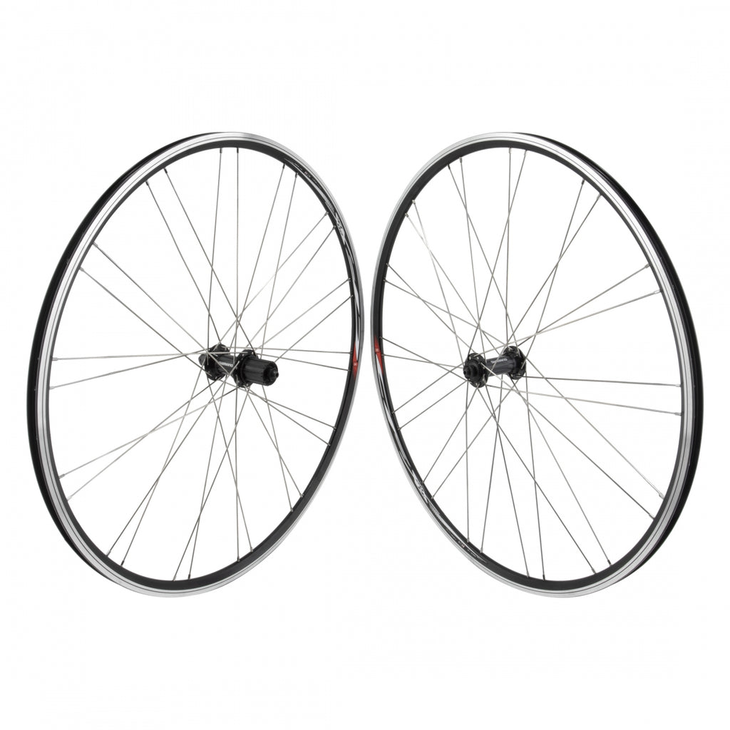 PAIR 700 622x13 MACH1 CFX BLACK MSW 28 SHIMANO RS400 8-11sCAS QR BLACK 130mm DTI2.0SL 14X2