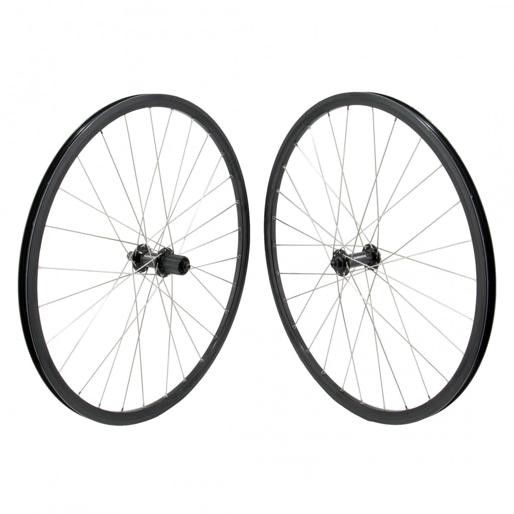 PAIR 650C 571x15 MACH1 ROAD RUNNER BLACK 28 SHIMANO RS400 8-11sCAS QR BLACK 130mm DTI2.0SL