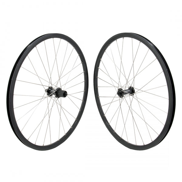 PAIR 650C 571x15 MACH1 ROAD RUNNER BLACK 28 SHIMANO RS400 8-11sCAS QR BLACK 130mm DTI2.0SL