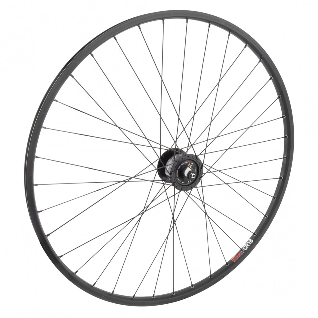 FRONT 700x35 622x18 SUN CR18 BLACK 36 SHIMANO DH-3N72 GEN QR BLACK 100mm DTI2.0BK