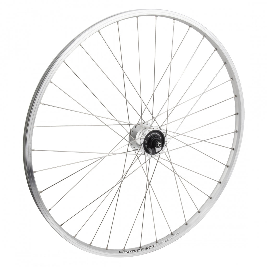 FRONT 700x35 622x18 ALEX DM18 SILVER MSW 36 SHIMANO DH-3N72 GEN QR SILVER 100mm SS2.0SL