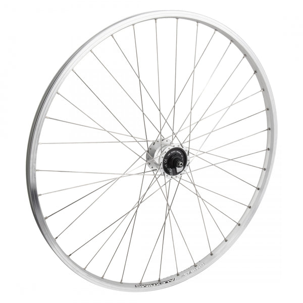 FRONT 700x35 622x18 ALEX DM18 SILVER MSW 36 SHIMANO DH-3N72 GEN QR SILVER 100mm SS2.0SL