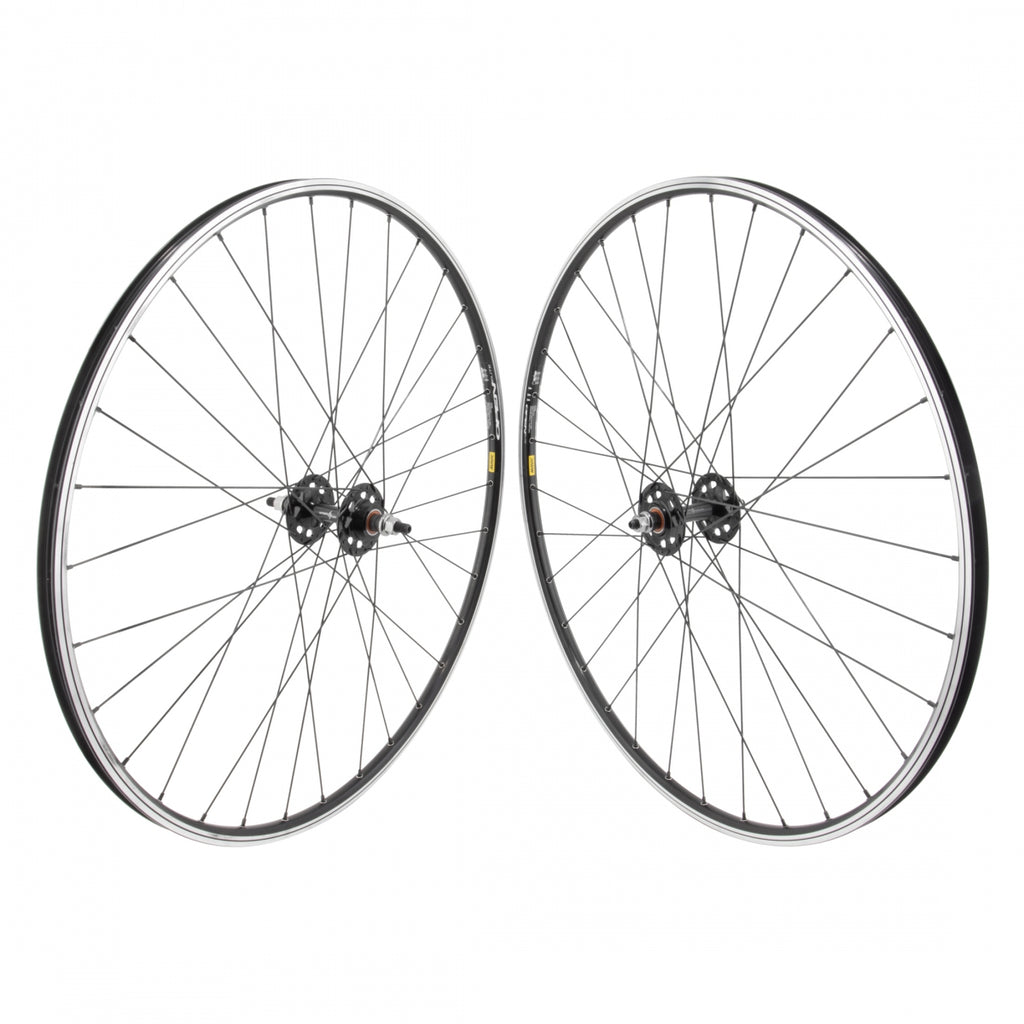 PAIR 700 622x15 MAV OPEN ELITE BLACK MSW 32 ORIGIN 8 SS1101 FX/FW SEAL BLACK 120mm DT2.0BK