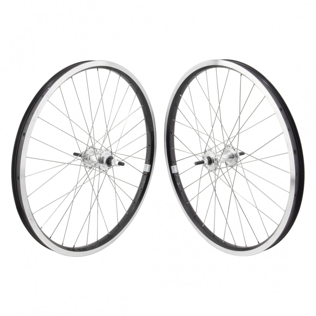 PAIR 24x1.75 507x24 RYDE ANDRA40 BLACK MSW 32 WHEEL MASTER MX4000 1s FF BO SILVER 110mm DT2.0SL