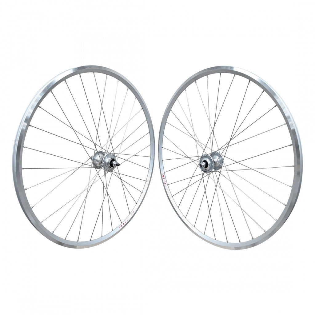 PAIR 700 622x18 VELO A23 SILVER MSW 32 MICHE PISTA LF 1s FX/FX SEAL SILVER 120mm DT2.0SL