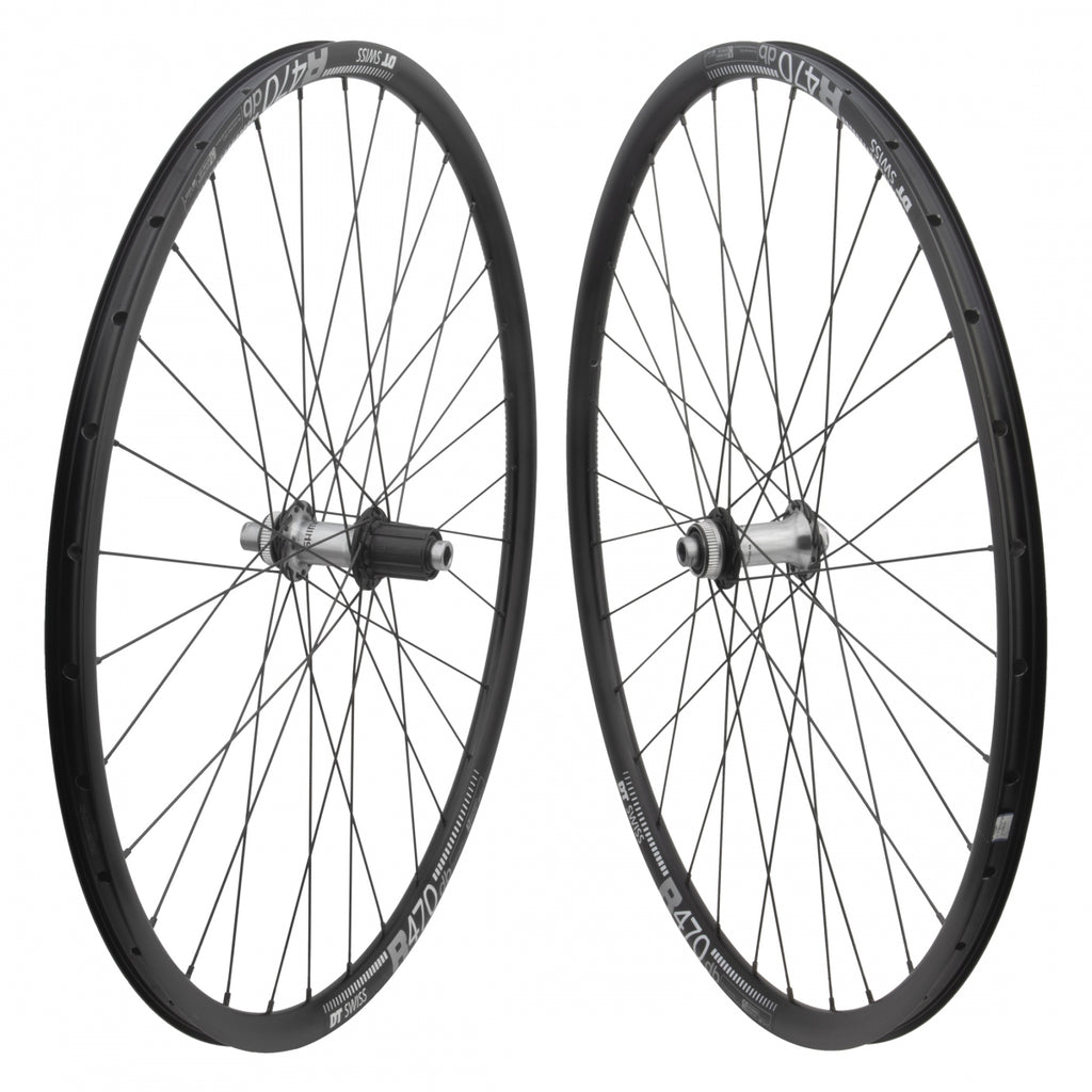 PAIR 700 622x20 DT R470 BLACK DISC 32 SHIMANO RS770 8-11sCAS CL 12mm SEAL BLACK 142mm SAPIM RACE 2.0/1.8 BLACK