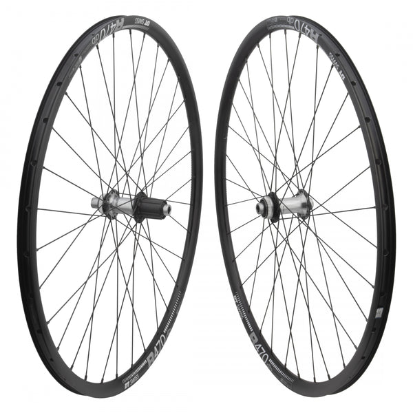 PAIR 700 622x20 DT R470 BLACK DISC 32 SHIMANO RS770 8-11sCAS CL 12mm SEAL BLACK 142mm SAPIM RACE 2.0/1.8 BLACK