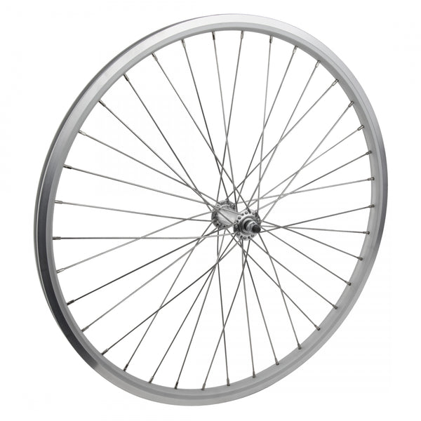 FRONT 700 622x19 RYDE STRATOS SILVER 36 WHEEL MASTER MT5000 BO SILVER 100mm SS12gSL