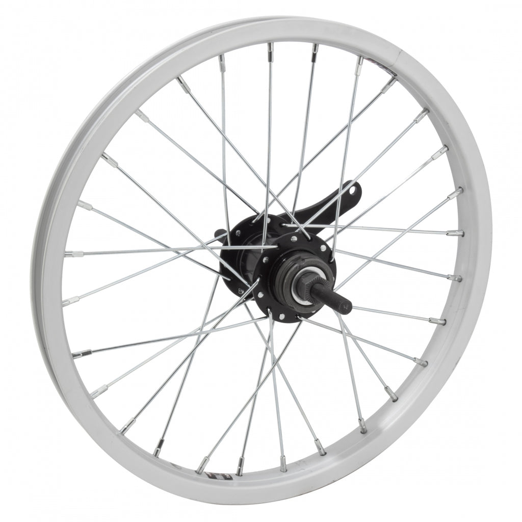 REAR 16x1.75 305x19 ALLOY SILVER 28 KT CB BLACK 110mm 14gUCP w/TRIM KIT