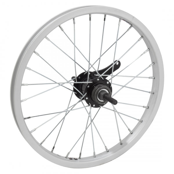 REAR 16x1.75 305x19 ALLOY SILVER 28 KT CB BLACK 110mm 14gUCP w/TRIM KIT