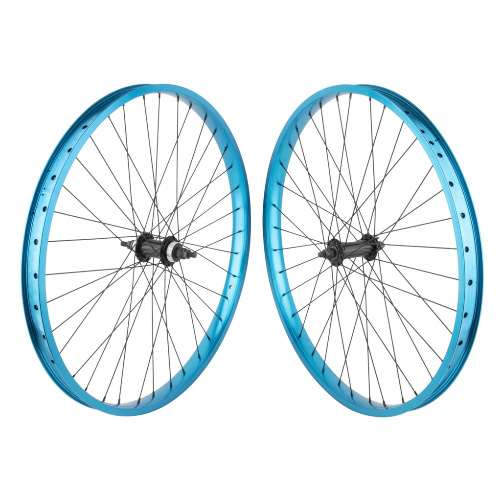 PAIR 26x1.75 559x32 SE BIKES BLOCKS FLYER(22) BLUE NMSW 36 1s FW LOOSE(F) SEAL(R) 3/8 BLACK 110mm SS2.0BK