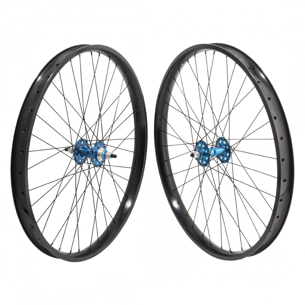 PAIR 26x1.75 559x35 SE BIKES OM FLYER(21) BLACK NMSW 36 1s FF SEAL 3/8 BLUE 110mm SS2.0BK