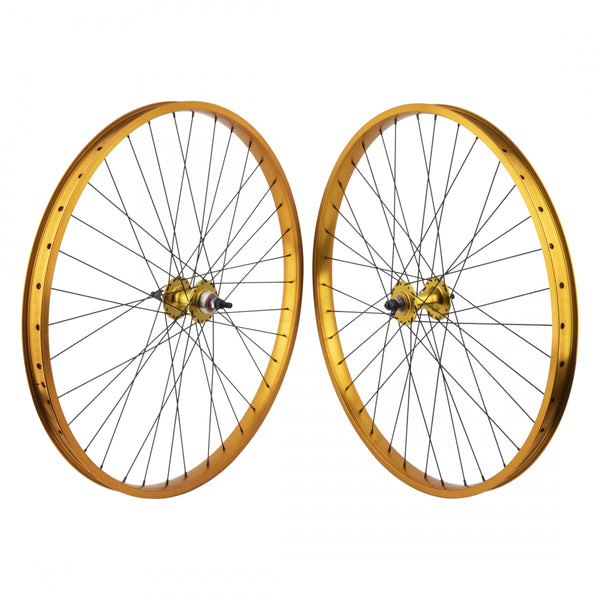 PAIR 29 622x32 SE BIKES BIG RIPPER(21) GOLD NMSW 36 1s FF SEAL 3/8 GOLD 110mm SS2.0BK