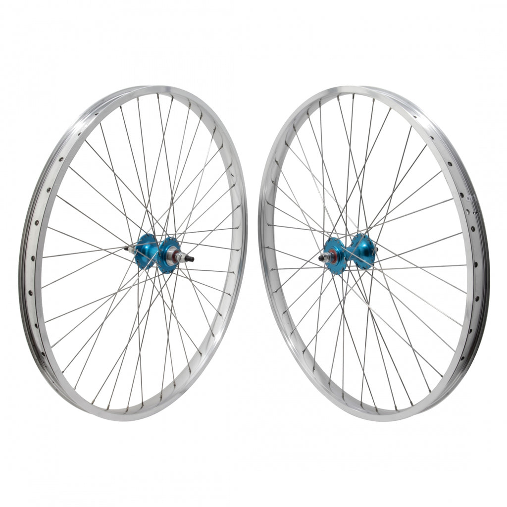 PAIR 29 622x32 SE BIKES BIG RIPPER(21) SILVER NMSW 36 1s FF SEAL 3/8 BLUE 110mm SS2.0SL