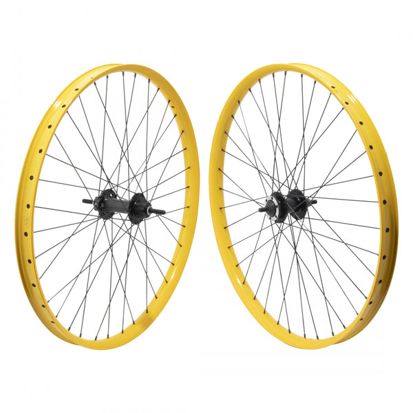 PAIR 27.5 584x36 SE BIKES MANIACC FLYER(21) YL NMSW 36 1sCAS 6B LOOSE(F) SEAL(R) 3/8 BLACK 110mm 142mm SS2.0BK