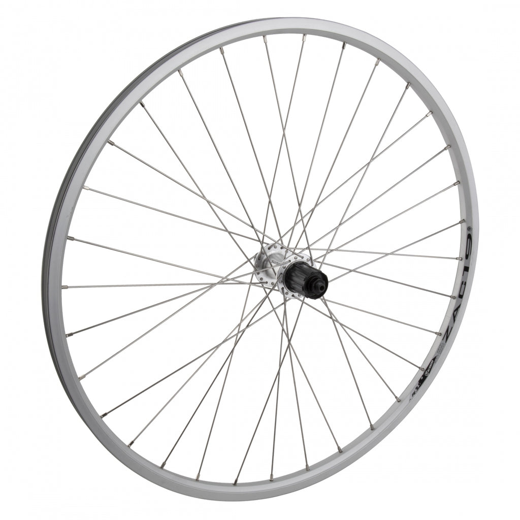 REAR 26x1.5 559x19 WEI ZAC19 SILVER 32 SHIMANO TX500 8-10sCAS QR SILVER 135mm DTI2.0SL