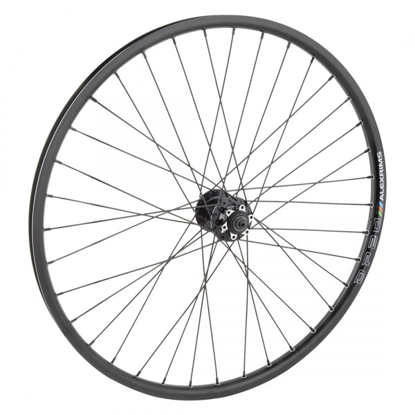 FRONT 26x1.5 559x20 ALEX DP20 BLACK DISC 36 WHEEL MASTER MT2000 6B QR BLACK 100mm DT13gBK
