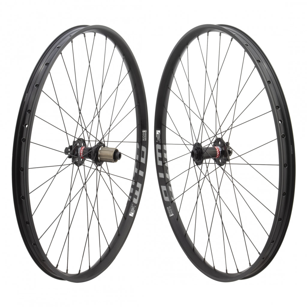 PAIR 27.5 584x30 WTB KOM TRAIL TCS 2.0 i30 BLACK DISC 32 NOVATEC XD791SB XD792SB 8-11sCASS 6B 15mm 12mm 142mm SAPIM RACE 2.0/1.8 BLACK