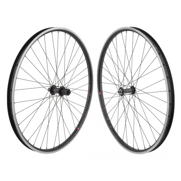 PAIR 700 622x25 MACH1 KARGO BLACK MSW 36 WHEEL MASTER MT5000 MT5010 8-10sCAS QR BLACK 135mm SS2.0BK