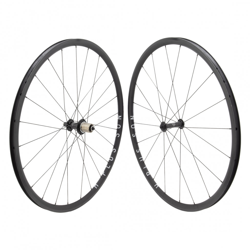 PAIR 700 622x18 H+SON ARCHETYPE BLACK MSW 20/24 ORIGIN 8 RD1110 ELITE 8-11sCASS SEAL BLACK 130mm LEADER RACE 2.0/1.8 BLACK