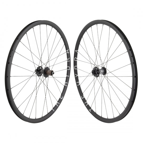 PAIR 700 622x20 H+SON HYDRA BLACK DISC 28OR8 CX/GX1110 ELITE 8-11sCAS 6B QR SEAL BLACK 135mm SAPIM RACE 2.0/1.8 BLACK (NO SKEWER)