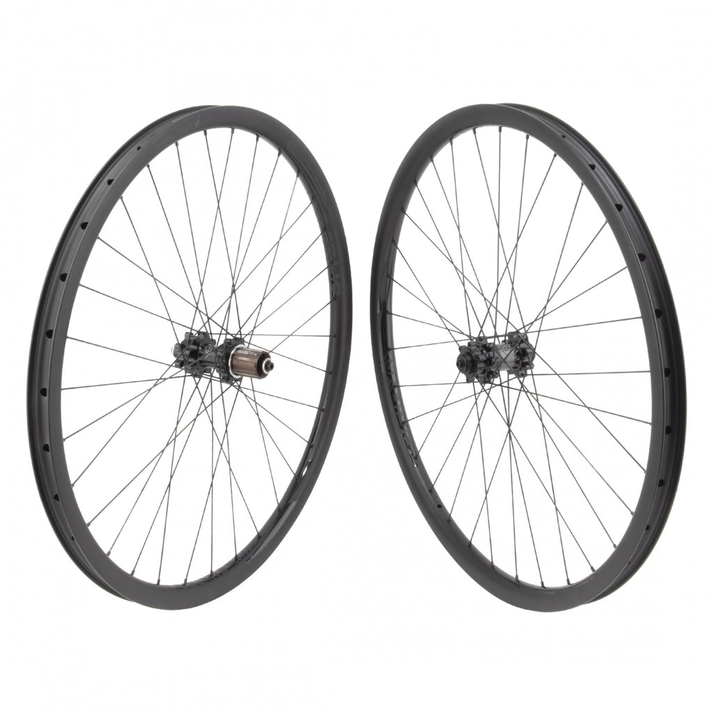 PAIR 27.5 584x24 ORIGIN 8 BOLT CARBON 26mmTBLS DISC BLACK 32 ORIGIN 8 MT1110 ELITE 8-11sCAS 6B QR SP SEAL BLACK 135mm SAPIM RACE 2.0/1.8 BLACK (NO SKEWER)