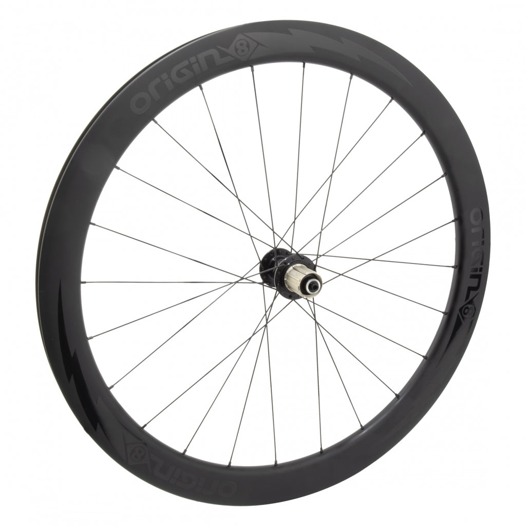 REAR 700 622x21 ORIGIN 8 BOLT CARBON 50mm TBLS DISC BLACK 24 ORIGIN 8 RD1110 ELITE 8-11sCAS CL QR SEAL BLACK 135mm SAPIM RACE 2.0/1.8 BLACK (NO SKEWER)