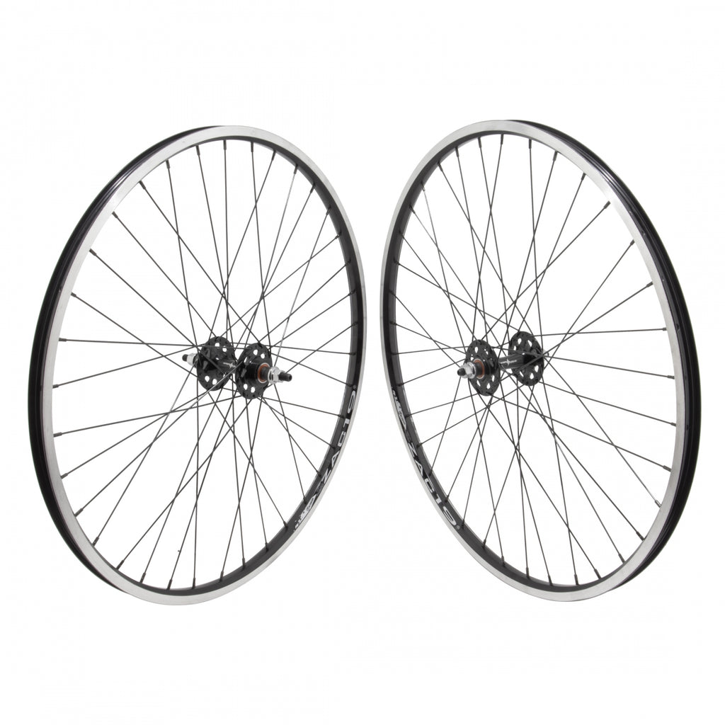PAIR 650B 584x19 WEI ZAC19 BLACK MSW 36 ORIGIN 8 SS1101 FX/FW SEAL BLACK 120mm SAPIM LEADER 2.0 BLACK
