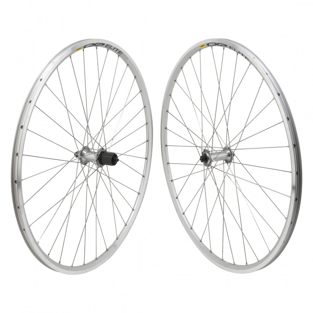 PAIR 700 622x15 MAV CXP ELITE SILVER MSW 32 SHIMANO RS400 8-11sCAS QR SILVER 130mm SAPIM LEADER 2.0 SILVER