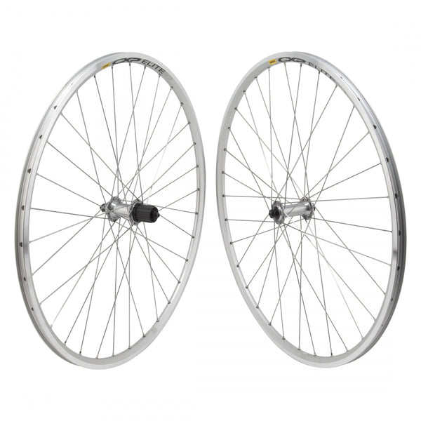 PAIR 700 622x15 MAV CXP ELITE SILVER MSW 32 SHIMANO RS400 8-11sCAS QR SILVER 130mm SAPIM LEADER 2.0 SILVER