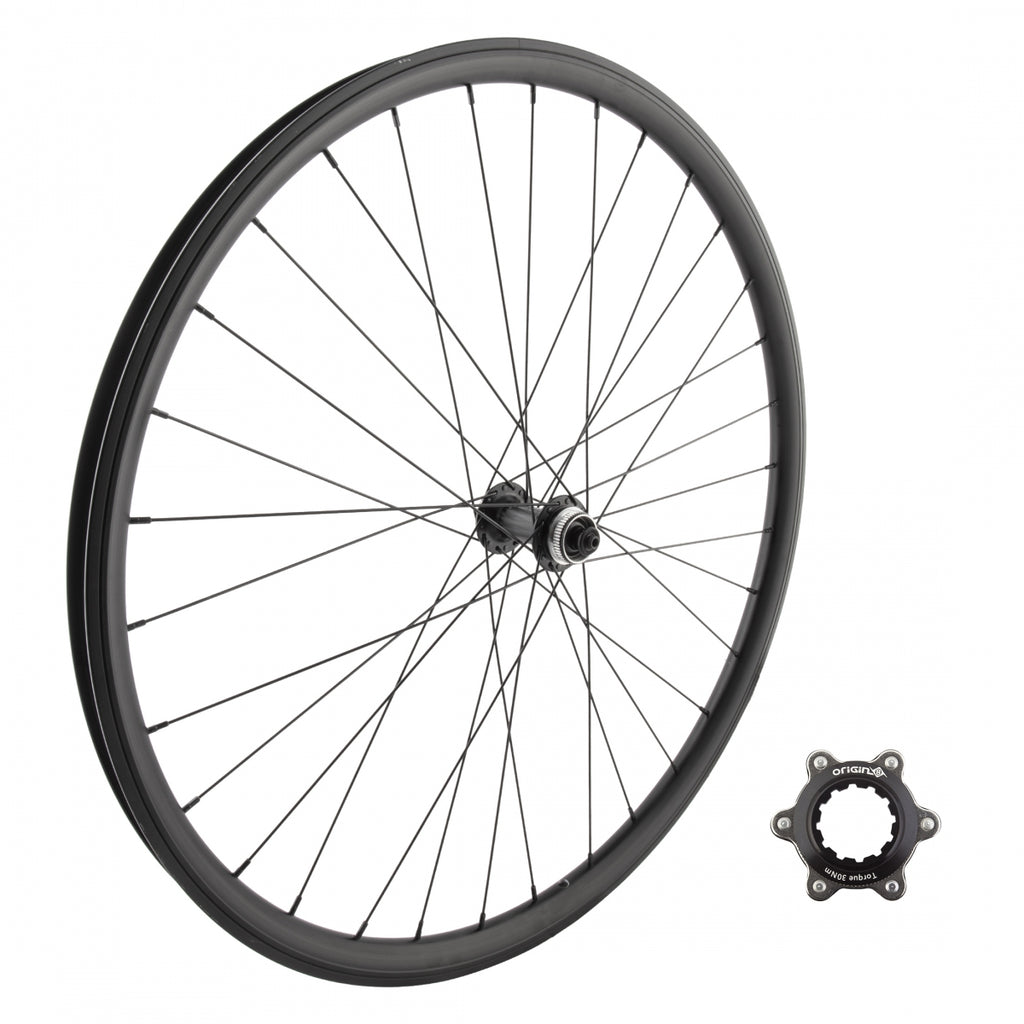FRONT 700 622x25 WHEEL MASTER J25SG BLACK MSW 32 SHIMANO TX505 CL w/6B ADAPTOR QR BLACK 100mm 14gBK
