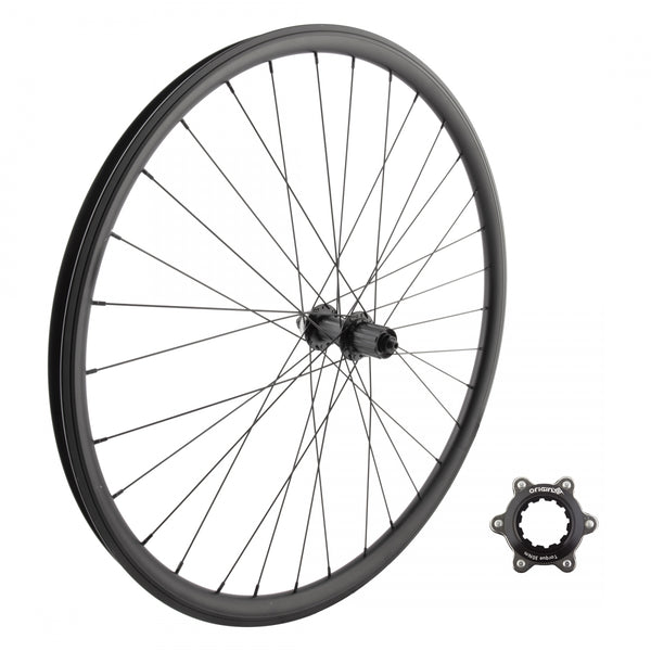 REAR 700 622x25 WHEEL MASTER J25SG BLACK MSW 32 SHIMANO TX505 8-10sCAS CL w/6B ADAPTOR QR BLACK 135mm 14gBK