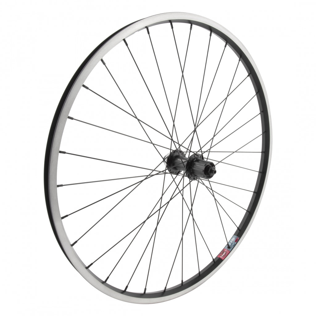 REAR 26x1.5 559x19 ALLOY BLACK MSW 32 SHIMANO TY505 7sCAS CL BLACK 135mm 14gBK (WILL NOT ACCEPT 8-10S CASSETTES)