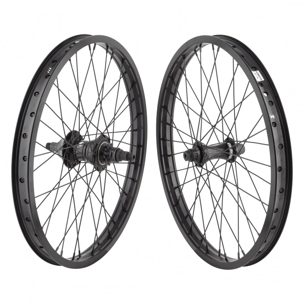 PAIR 20x1.75 406x27 AN BLACK SHEEP 6069 BLACK NMSW 36 TSC DIFINITIVE 3/8 OPTIMIZED FC 9T LHD 14mm BLACK 110mm SS2.0BK W/REAR NON-DRIVE GUARD