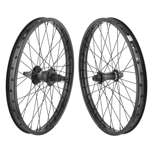 PAIR 20x1.75 406x27 AN BLACK SHEEP 6069 BLACK NMSW 36 TSC DIFINITIVE 3/8 OPTIMIZED FC 9T LHD 14mm BLACK 110mm SS2.0BK W/REAR NON-DRIVE GUARD