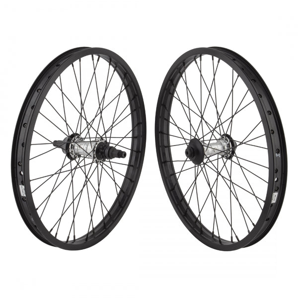 PAIR 20x1.75 406x27 AN BLACK SHEEP 6069 BLACK NMSW 36 TSC SYMBOL 9T RHD 3/8-FT 14mm-RR POL 110mm SS2.0BK W/FRONT AND REAR NON-DRIVE GUARDS
