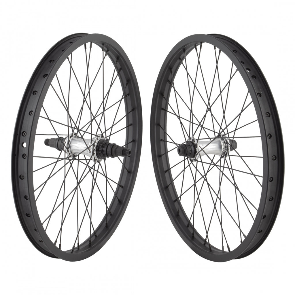 PAIR 20x1.75 406x27 AN BLACK SHEEP BLACK NMSW 36 TSC DIFINITIVE 9T RHD 3/8-FT 14mm-RR POL 110mm SS2.0BK