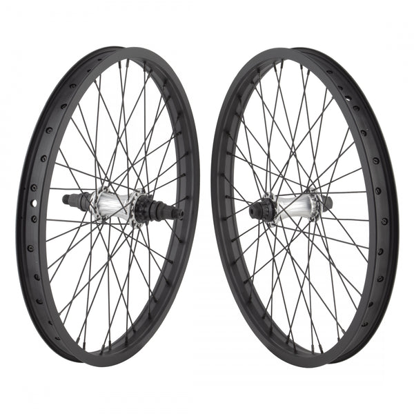 PAIR 20x1.75 406x27 AN BLACK SHEEP BLACK NMSW 36 TSC DIFINITIVE 9T RHD 3/8-FT 14mm-RR POL 110mm SS2.0BK