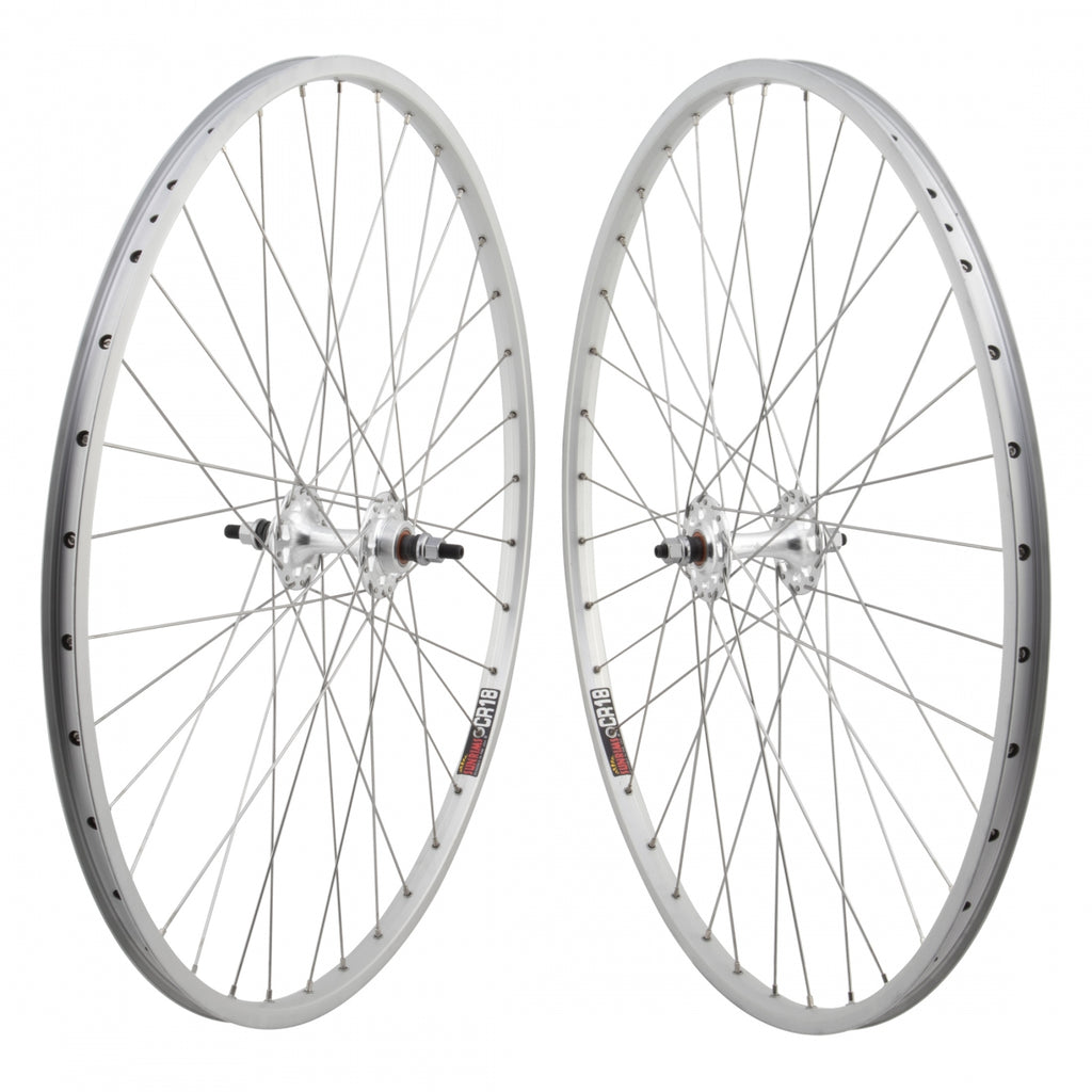 PAIR 700 622x18 SUN CR18 SILVER MSW 32 OR8SS1101 FX/FW SILVER SS2.0SL