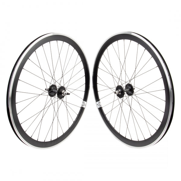 PAIR 700 622x15 ORIGIN 8 42mm BLACK MSW 32 ORIGIN 8 FX/FW LOOSE BLACK 120mm DTI2.0BK