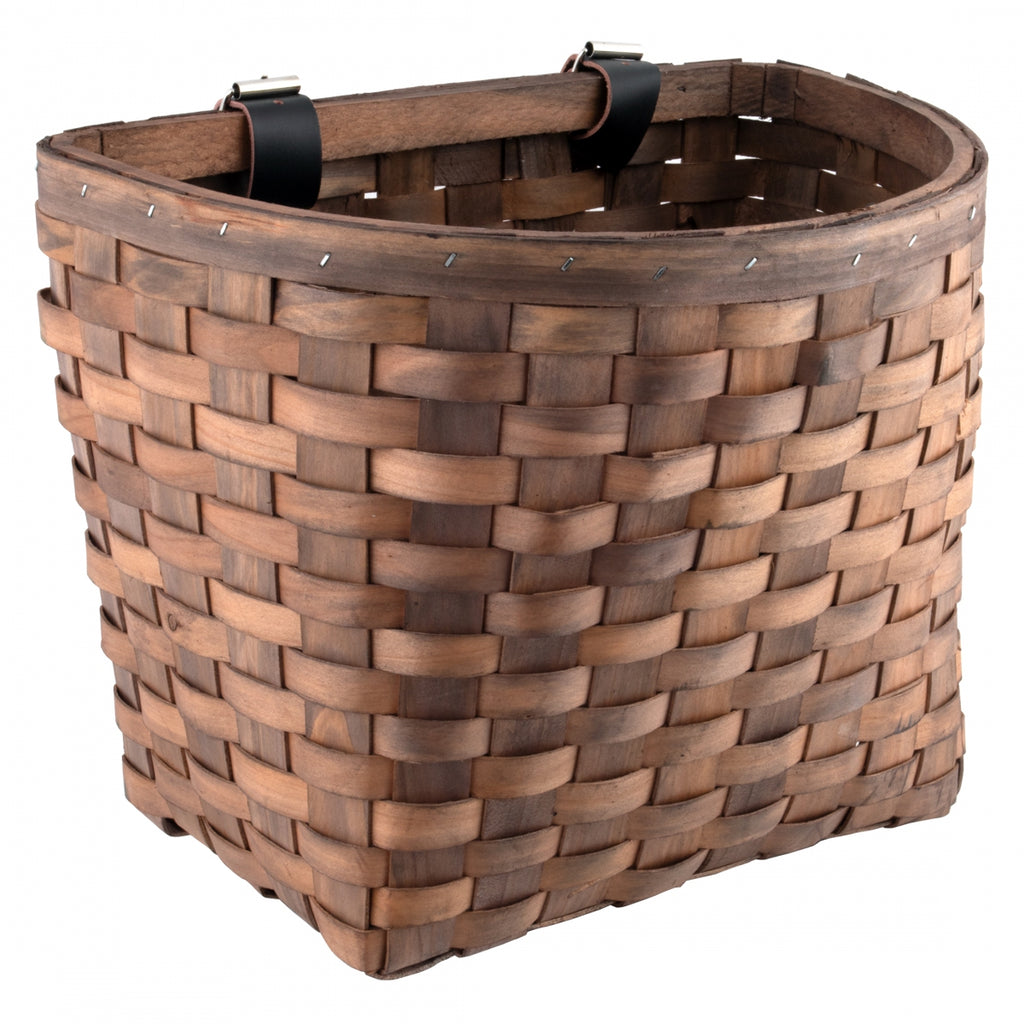 SUNLITE FRONT WOOD/BEECH DK-BRN WOVEN w/STRAPS