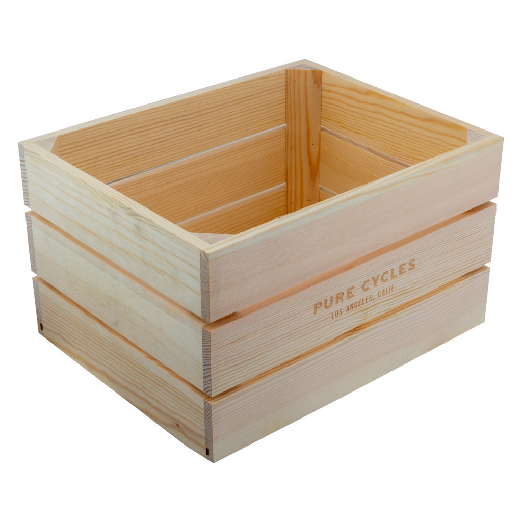 PURE REAR WOOD RACTOP CITY CRATE 12.5x9.75x7.25 NATURAL PINE