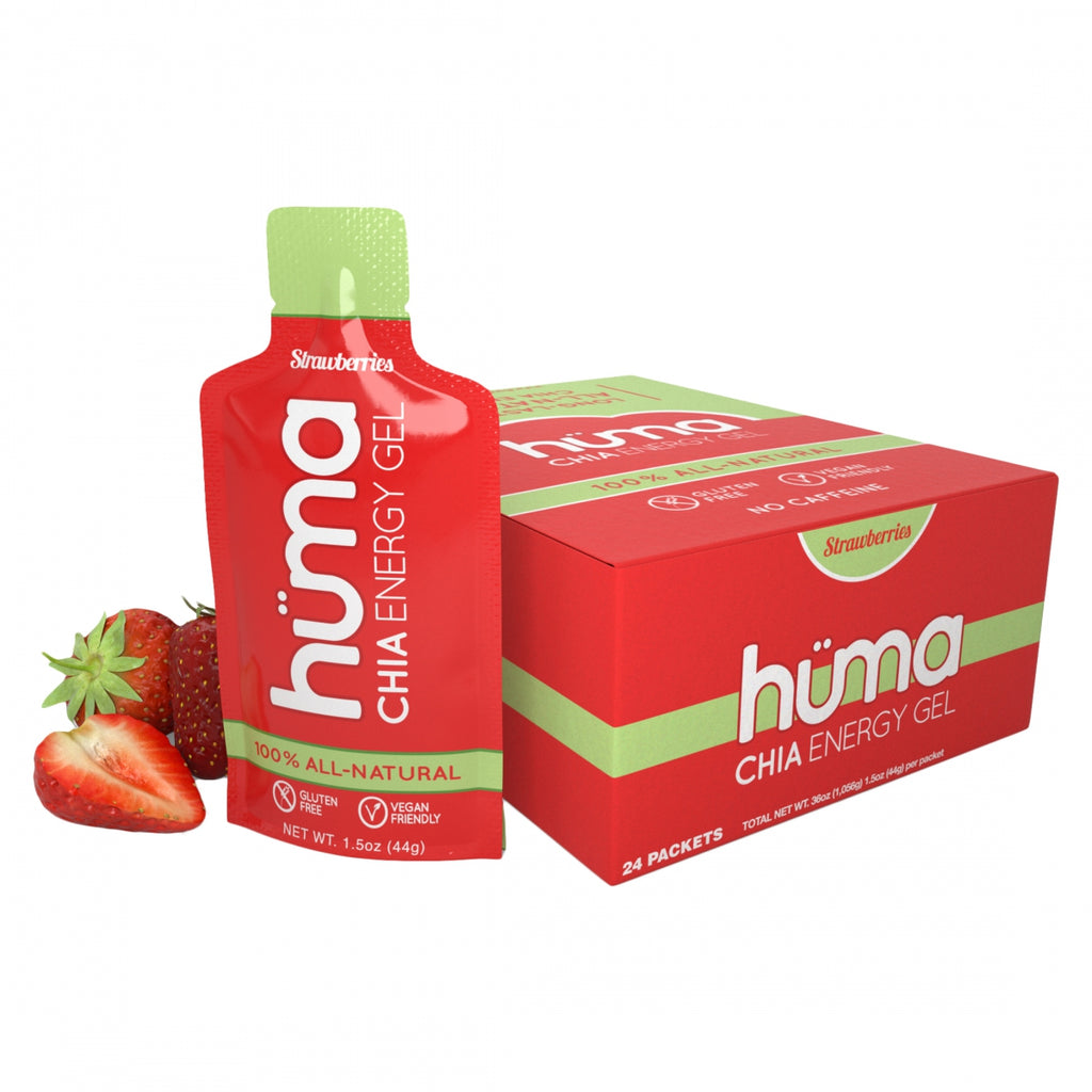 HUMA CHIA ENERGY GEL STRAWBERRY Bxof24