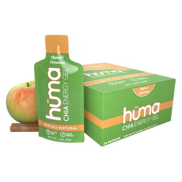 HUMA CHIA ENERGY GEL APPLE&CIN BXof24