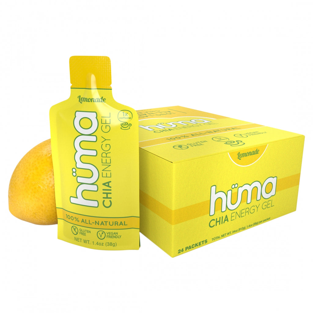 HUMA CHIA ENERGY GEL LEMONADE BXof24