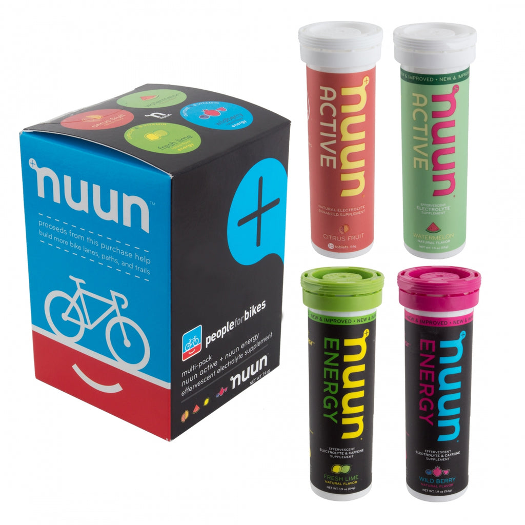 NUUN ELECTROLYTE ACTIVE MIXED 4PK PEOPLE fBIKES FLE/CF/WM/WBE