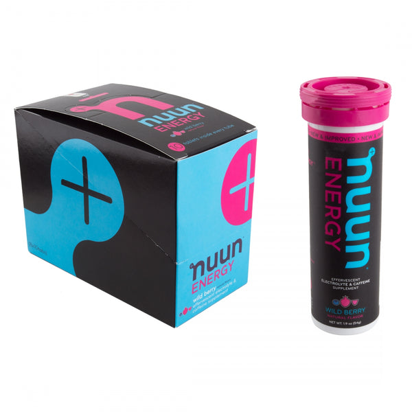 NUUN ELECTROLYTE ENERGY WILD BERRY BXof8